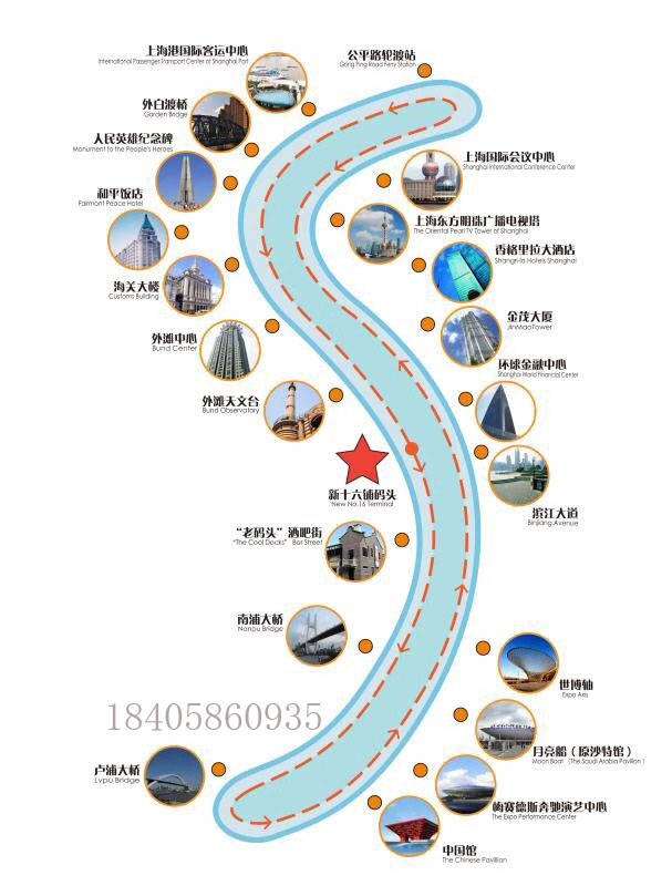 上海黄浦江游船服务 游船出租 浦江5号 300人游览6号游轮出租(图2)